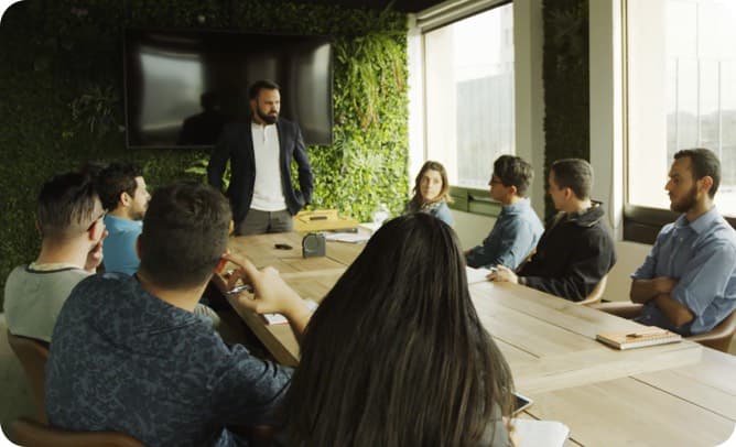 people in a meeting